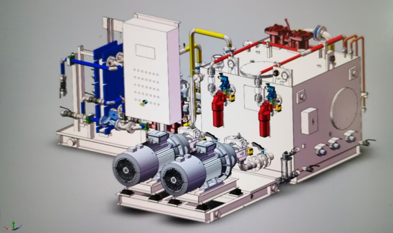 揚州恒潤冷軋伺服驅(qū)動泵站 PLC柜